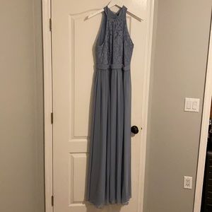 High neck maxi dress